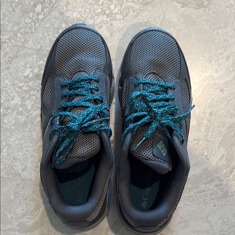 Columbia Gray and Blue Waterproof Sneakers